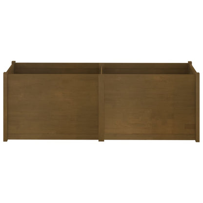 vidaXL Pflanzkübel Honigbraun 200x50x70 cm Massivholz Kiefer