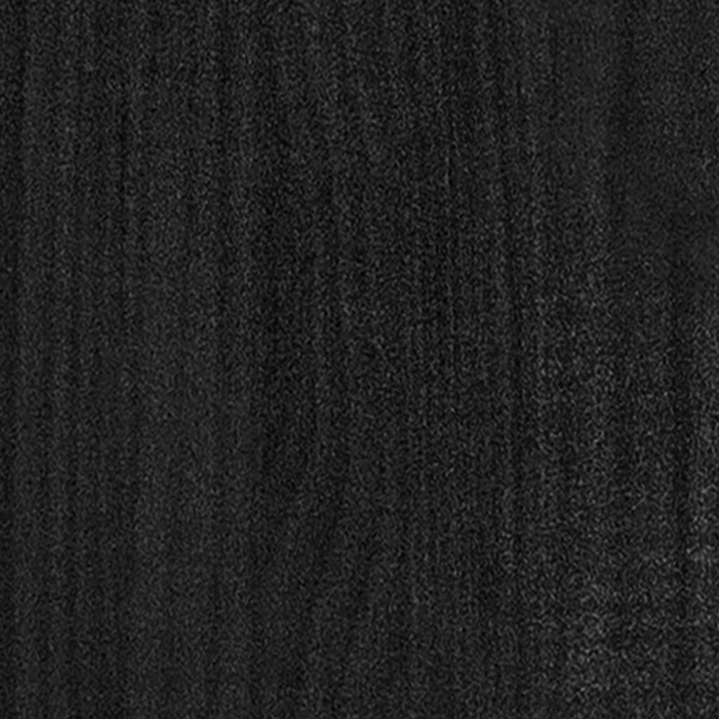 vidaXL Pflanzkübel Schwarz 200x50x70 cm Massivholz Kiefer
