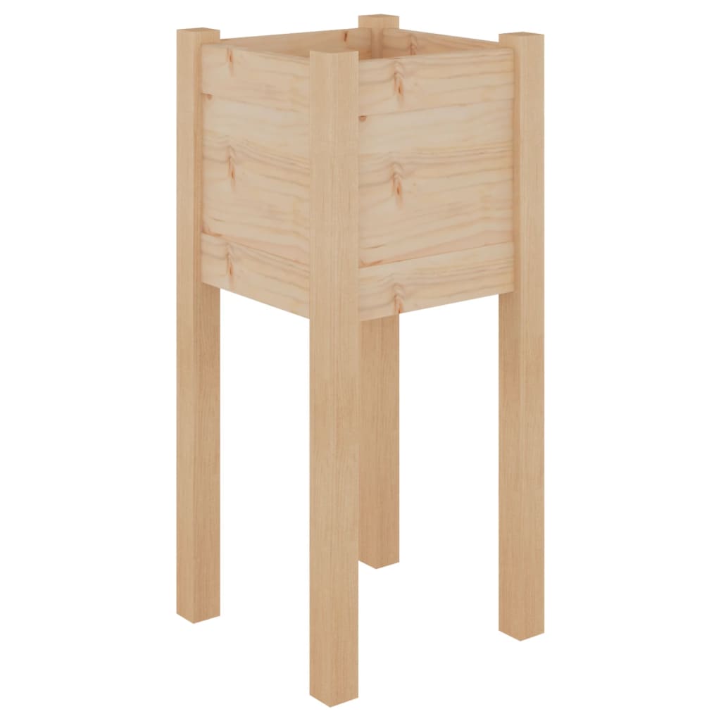 vidaXL Jardinière 31x31x70 cm Bois de pin massif