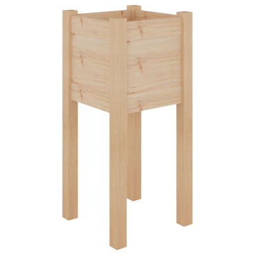 vidaXL Jardinière 31x31x70 cm Bois de pin massif