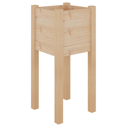 vidaXL Jardinière 31x31x70 cm Bois de pin massif