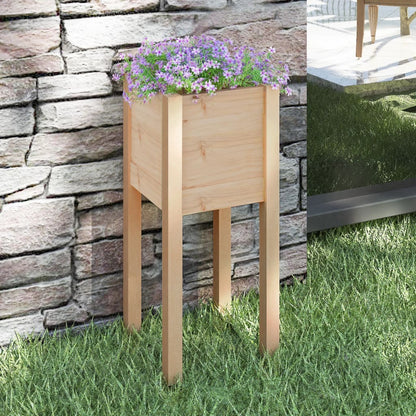 vidaXL Jardinière 31x31x70 cm Bois de pin massif