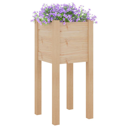 vidaXL Jardinières 2 pcs 31x31x70 cm Bois de pin massif