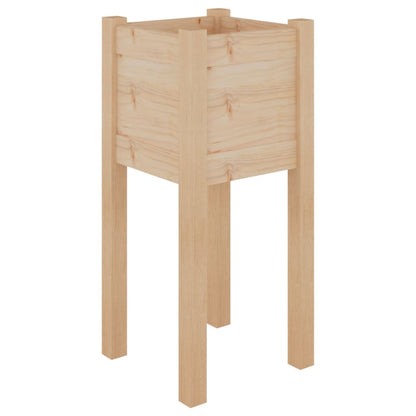 vidaXL Jardinières 2 pcs 31x31x70 cm Bois de pin massif