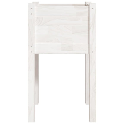 vidaXL Pflanzkübel 2 Stk. Weiß 40x40x70 cm Massivholz Kiefer