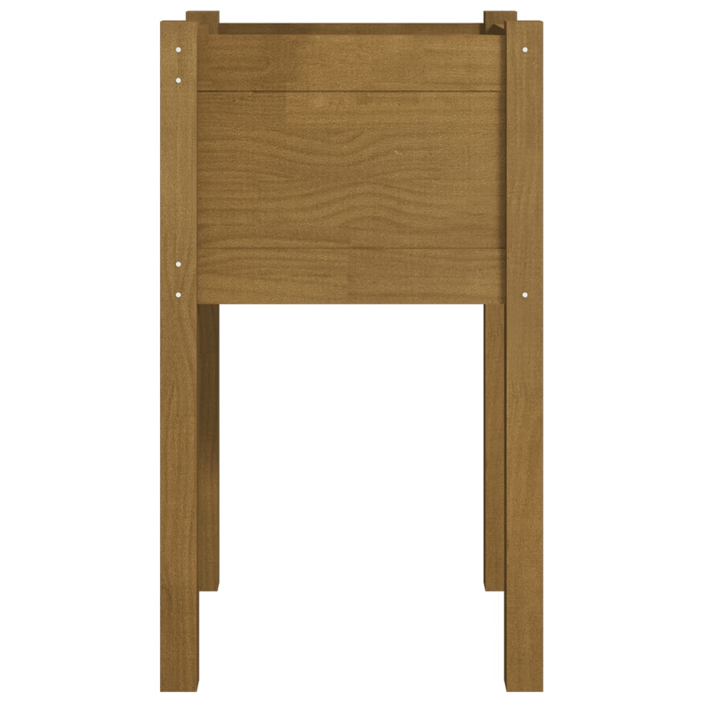 vidaXL Pflanzkübel 2 Stk. Honigbraun 40x40x70 cm Massivholz Kiefer