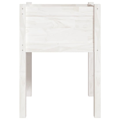 vidaXL Jardinières 2 pcs Blanc 50x50x70 cm Bois de pin massif