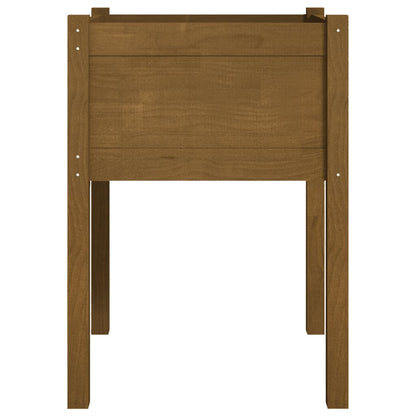 vidaXL Jardinière Bois de pin massif Marron miel 50x50x70 cm