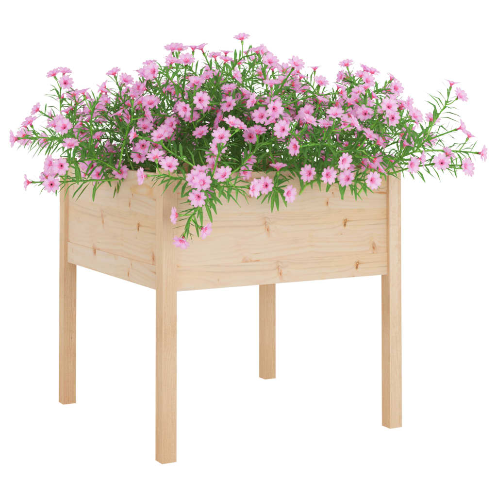 vidaXL Jardinières 2 pcs 70x70x70 cm Bois de pin massif