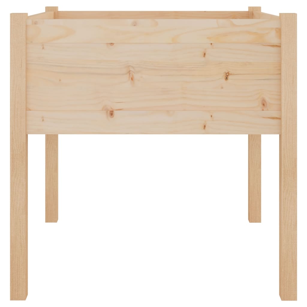 vidaXL Jardinières 2 pcs 70x70x70 cm Bois de pin massif
