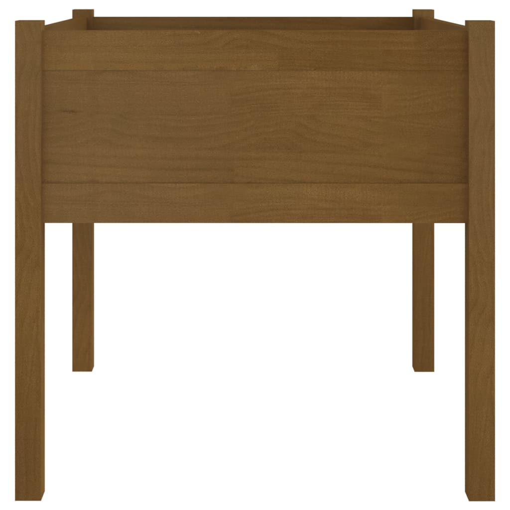 vidaXL Pflanzkübel Honigbraun 70x70x70 cm Massivholz Kiefer