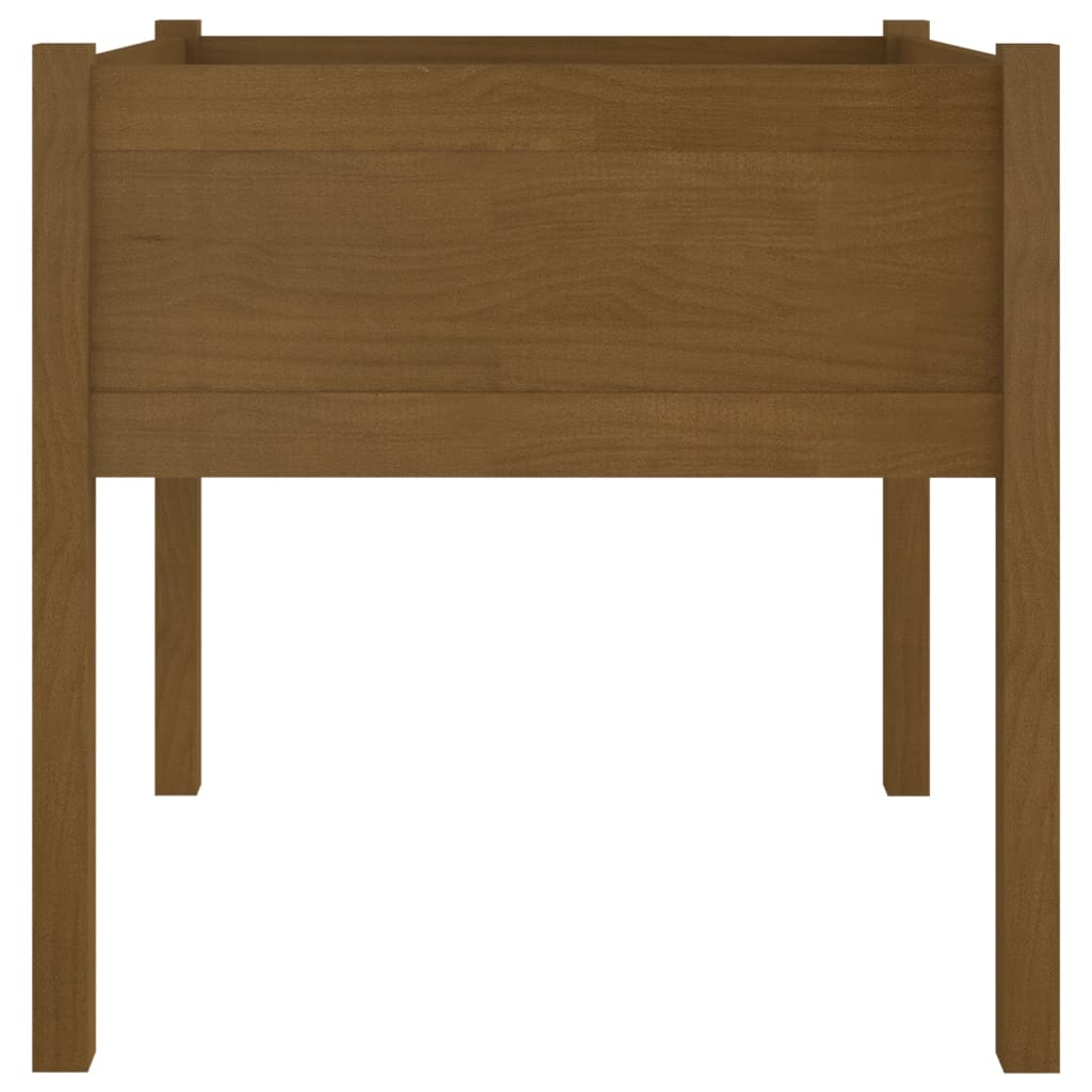 vidaXL Pflanzkübel 2 Stk. Honigbraun 70x70x70 cm Massivholz Kiefer