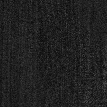 vidaXL Pflanzkübel Schwarz 70x70x70 cm Massivholz Kiefer
