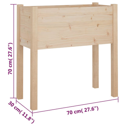 vidaXL Pflanzkübel 2 Stk. 70x31x70 cm Massivholz Kiefer