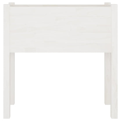 vidaXL Pflanzkübel Weiß 70x31x70 cm Massivholz Kiefer