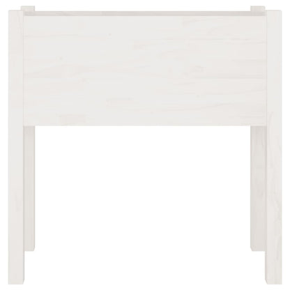 vidaXL Pflanzkübel 2 Stk. Weiß 70x31x70 cm Massivholz Kiefer