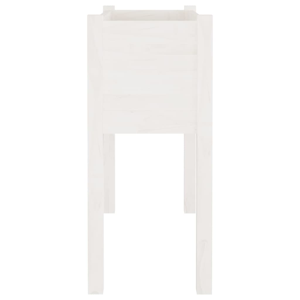 vidaXL Pflanzkübel 2 Stk. Weiß 70x31x70 cm Massivholz Kiefer