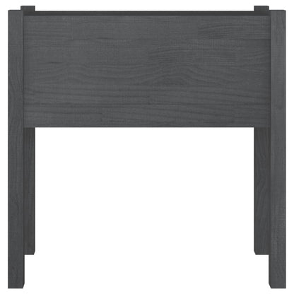 vidaXL Pflanzkübel Grau 70x31x70 cm Massivholz Kiefer