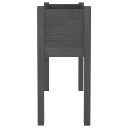 vidaXL Pflanzkübel 2 Stk. Grau 70x31x70 cm Massivholz Kiefer