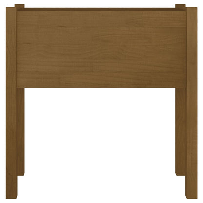 vidaXL Jardinière Bois de Pin Massif Marron Miel 70x31x70 cm