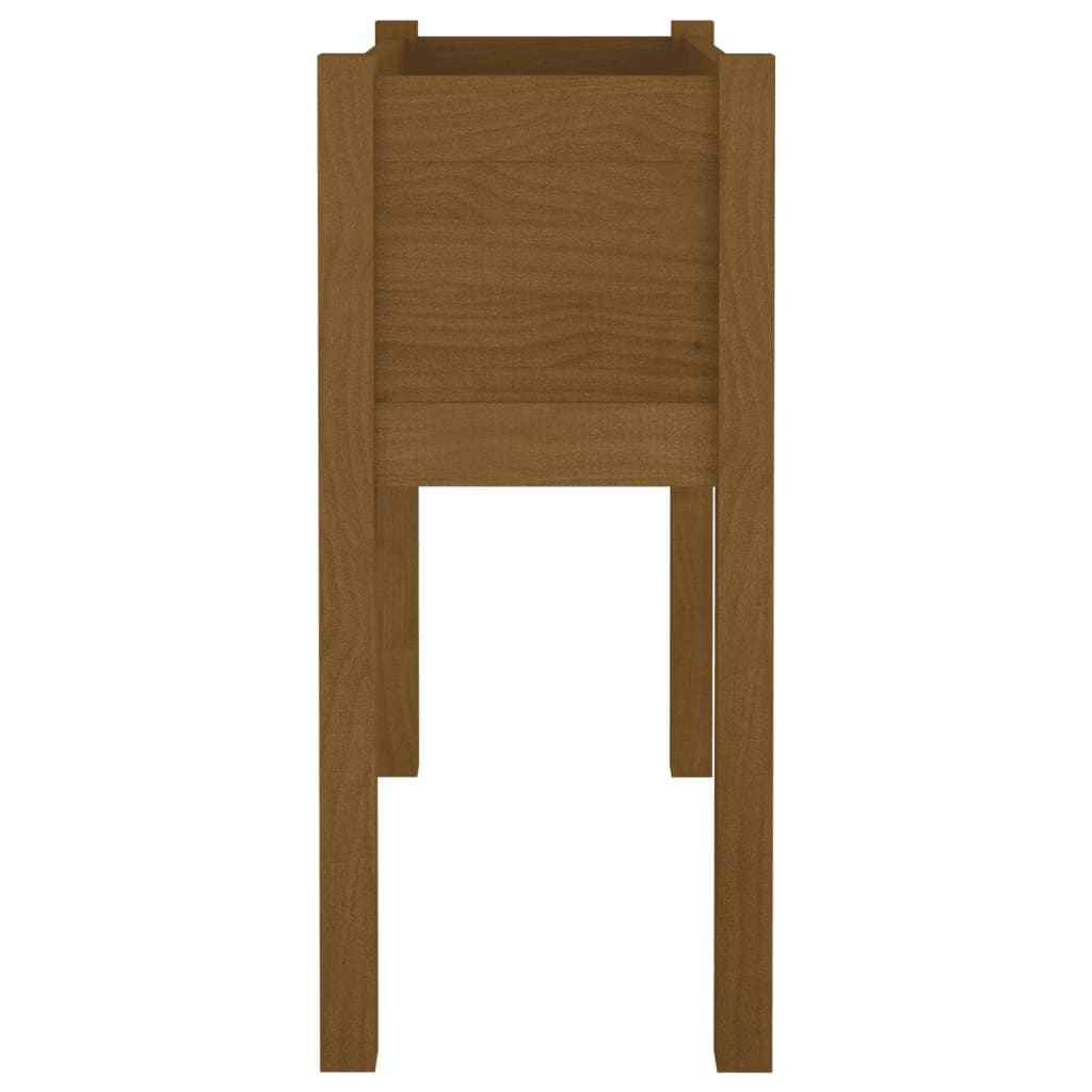 vidaXL Jardinière Bois de Pin Massif Marron Miel 70x31x70 cm