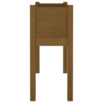 vidaXL Jardinière Bois de Pin Massif Marron Miel 70x31x70 cm