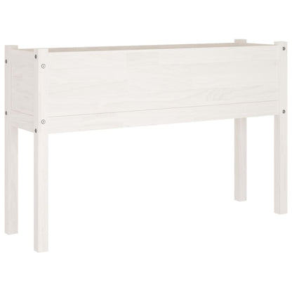 vidaXL Jardinières 2 pcs Blanc 110x31x70 cm Bois de pin massif
