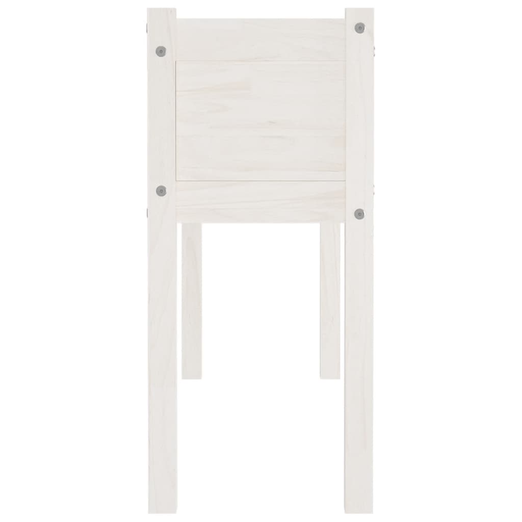 vidaXL Jardinières 2 pcs Blanc 110x31x70 cm Bois de pin massif
