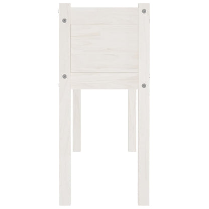 vidaXL Jardinières 2 pcs Blanc 110x31x70 cm Bois de pin massif