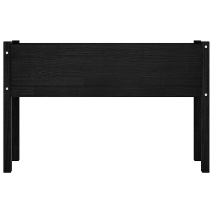 vidaXL Jardinières 2 pcs Noir 110x31x70 cm Bois de pin massif