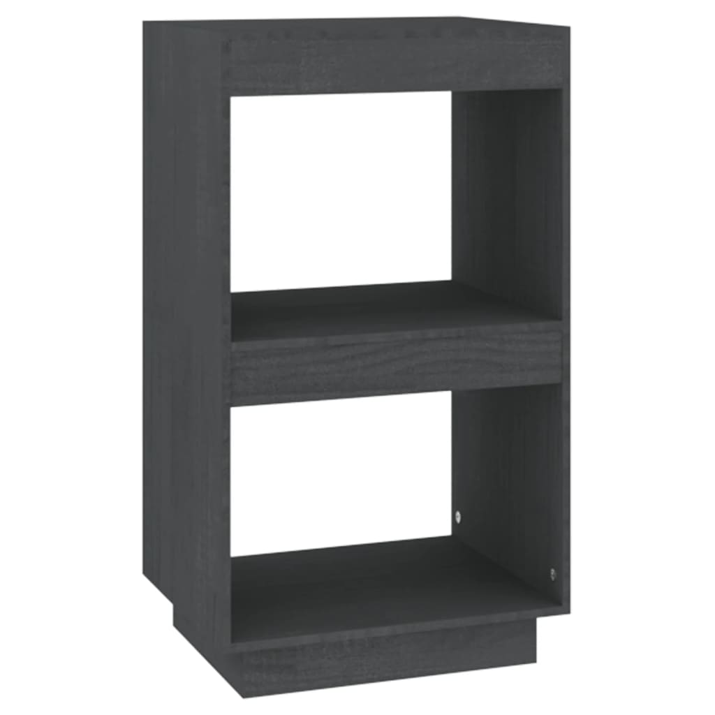 vidaXL Bibliothèque grise 40x35x71 cm en pin massif