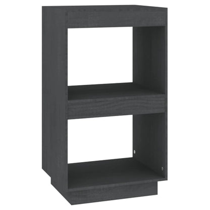 vidaXL Bibliothèque grise 40x35x71 cm en pin massif