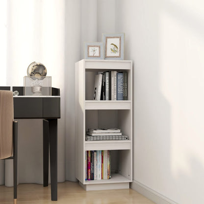 vidaXL Bücherregal/Raumteiler Weiß 40x35x103 cm Massivholz Kiefer