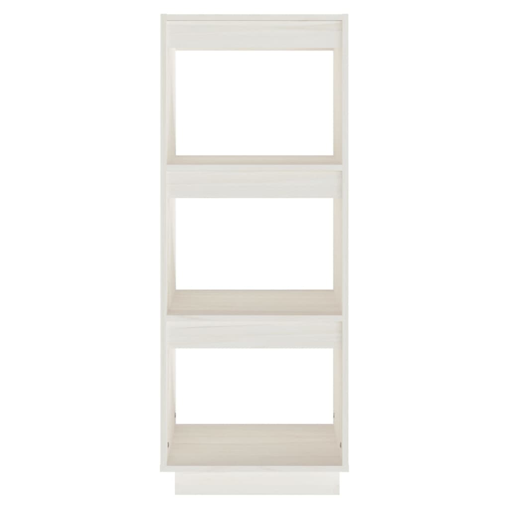 vidaXL Bücherregal/Raumteiler Weiß 40x35x103 cm Massivholz Kiefer