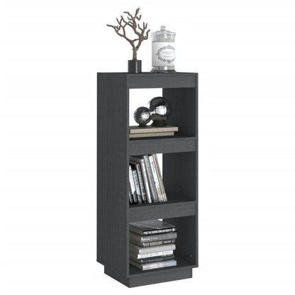 vidaXL Bücherregal/Raumteiler Grau 40x35x103 cm Massivholz Kiefer