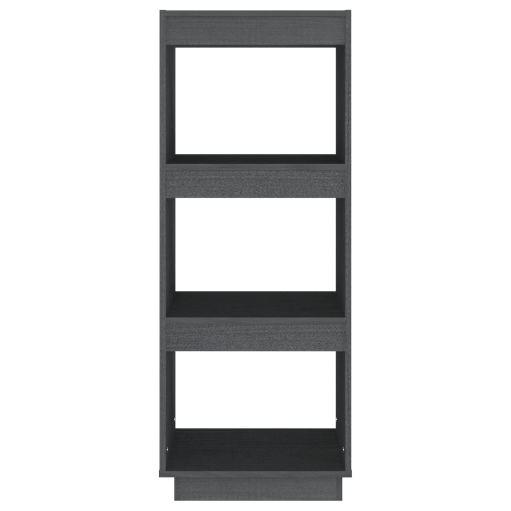 vidaXL Bücherregal/Raumteiler Grau 40x35x103 cm Massivholz Kiefer