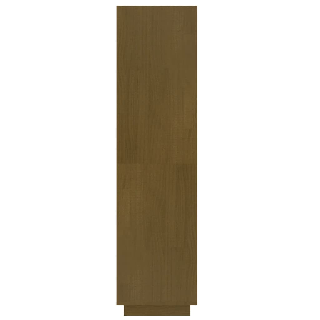 vidaXL Bücherregal/Raumteiler Honigbraun 40x35x135 Massivholz Kiefer