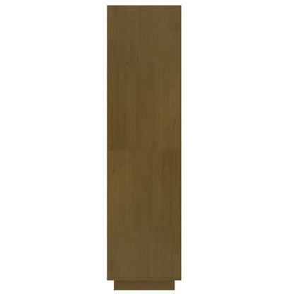vidaXL Bücherregal/Raumteiler Honigbraun 40x35x135 Massivholz Kiefer