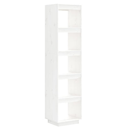 vidaXL Bücherregal/Raumteiler Weiß 40x35x167 cm Massivholz Kiefer