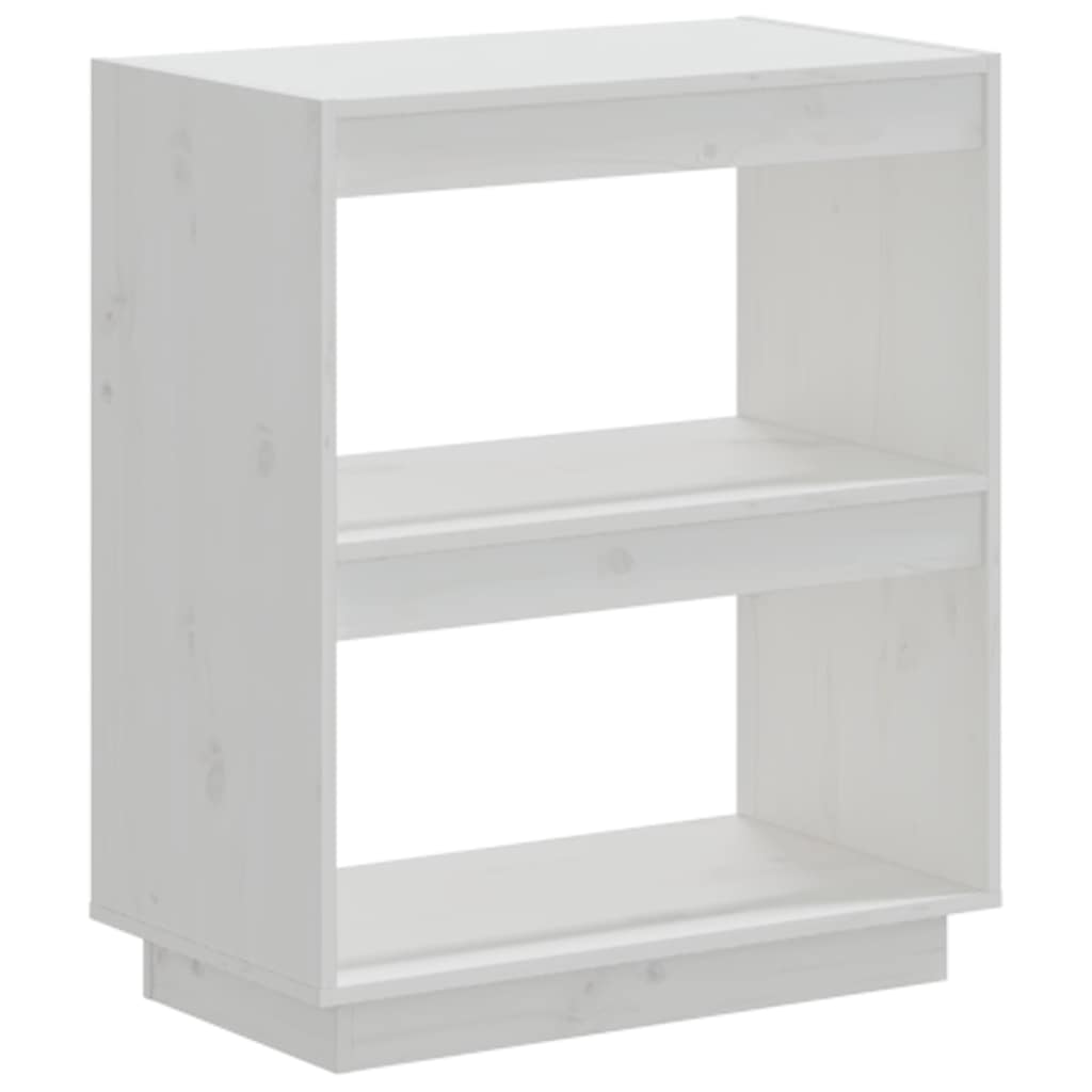 vidaXL Bibliothèque blanc 60x35x71 cm Bois de pin massif