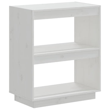 vidaXL Bibliothèque blanc 60x35x71 cm Bois de pin massif