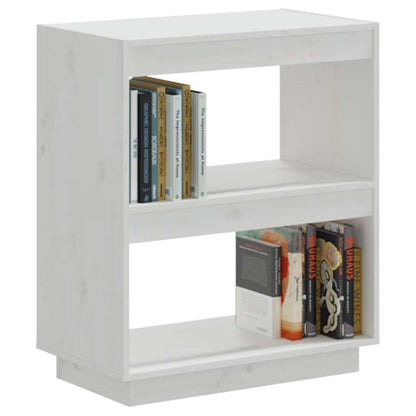 vidaXL Bibliothèque blanc 60x35x71 cm Bois de pin massif