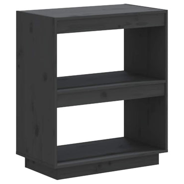 vidaXL Bibliothèque grise 60x35x71 cm bois de pin massif