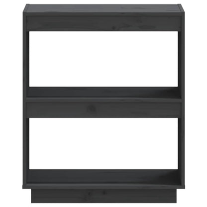 vidaXL Bibliothèque grise 60x35x71 cm bois de pin massif