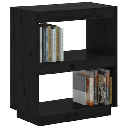 vidaXL Étagère noire 60x35x71 cm pin massif