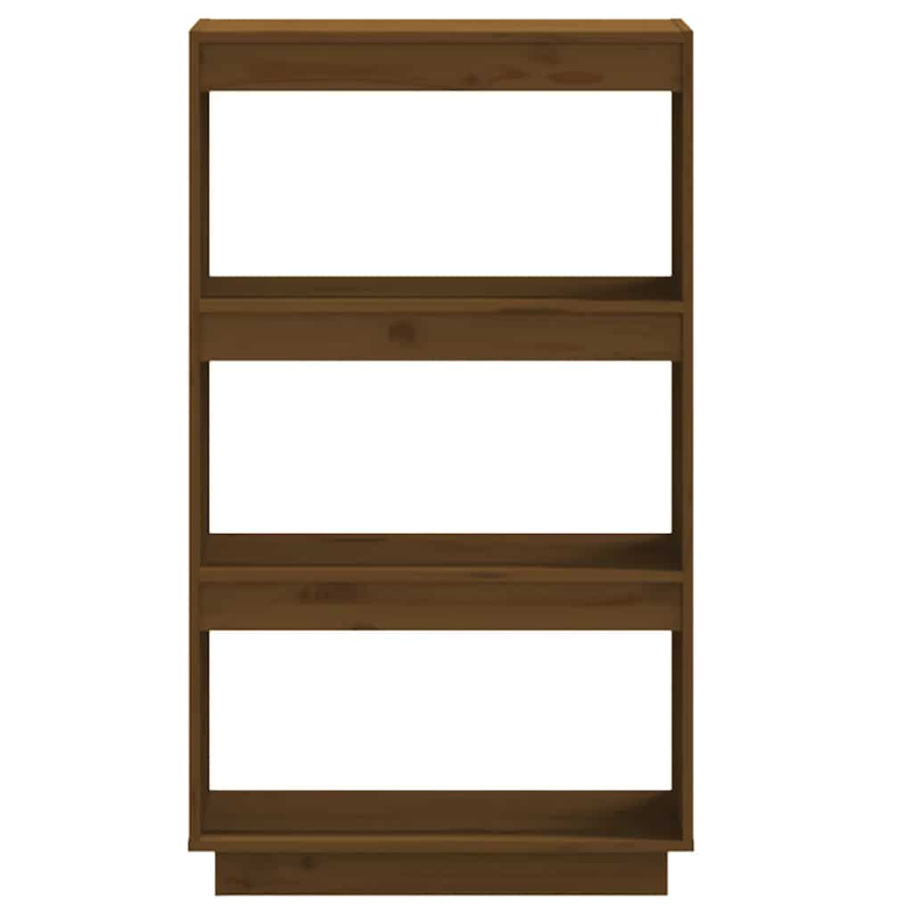 vidaXL Bücherregal/Raumteiler Honigbraun 60x35x103 Massivholz Kiefer