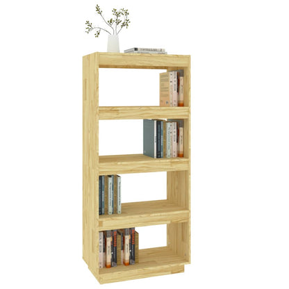 vidaXL Bücherregal/Raumteiler 60x35x135 cm Massivholz Kiefer