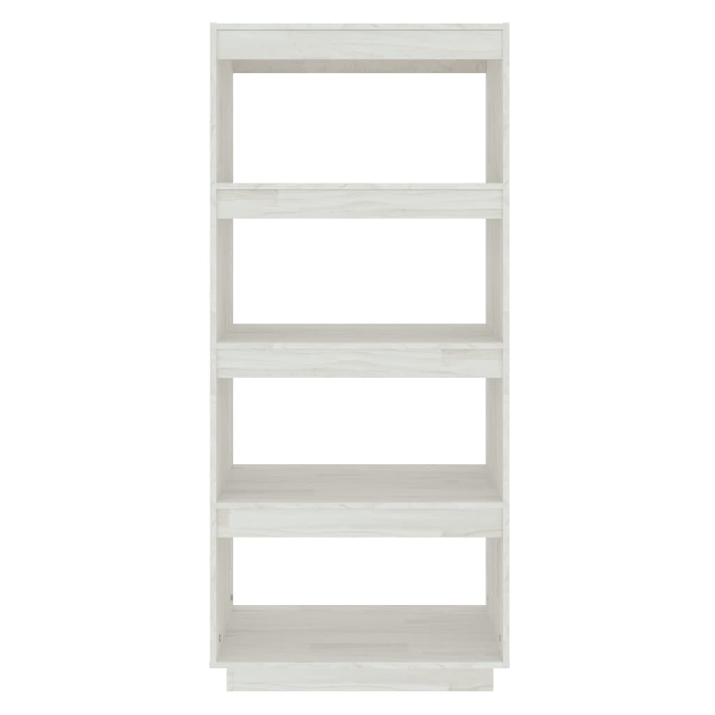 vidaXL Bibliothèque/Séparateur de pièce Blanc 60x35x135 cm Bois de pin massif
