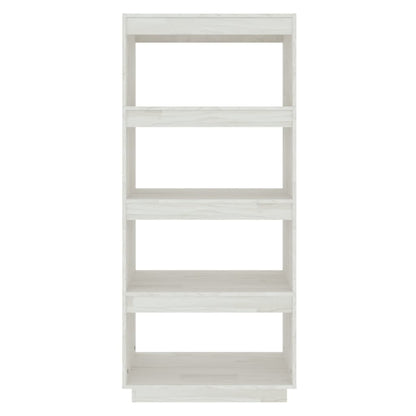vidaXL Bibliothèque/Séparateur de pièce Blanc 60x35x135 cm Bois de pin massif