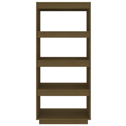 vidaXL Bibliothèque/Séparateur de pièce Marron Miel 60x35x135 cm Bois de pin massif